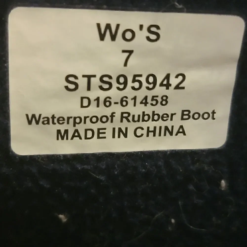Sperry navy blue Walker fog waterproof boots size 7